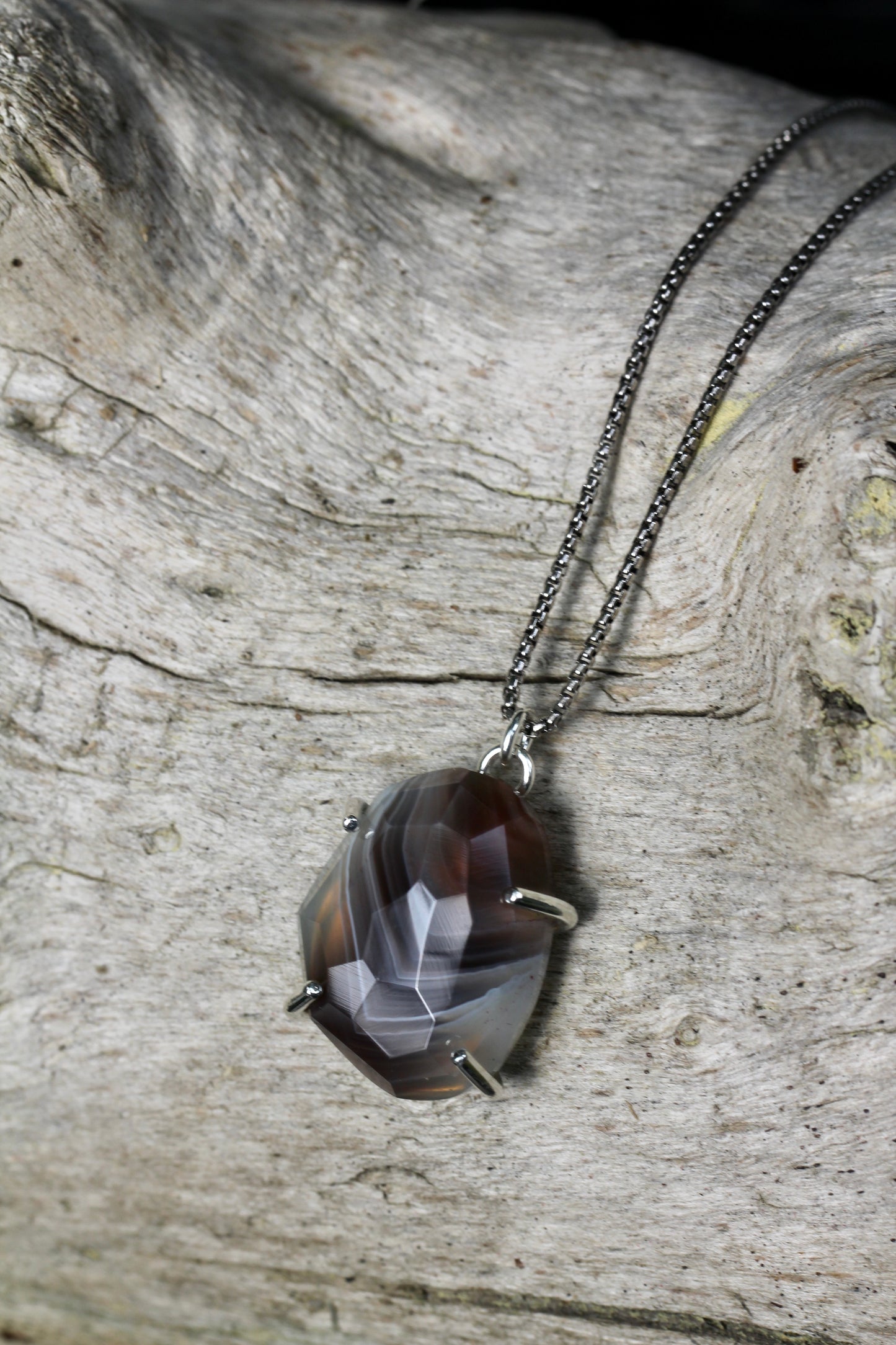 Botswana Agate Nugget Necklace 2