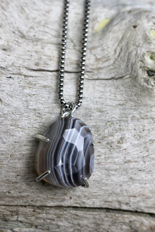 Botswana Agate Nugget Necklace