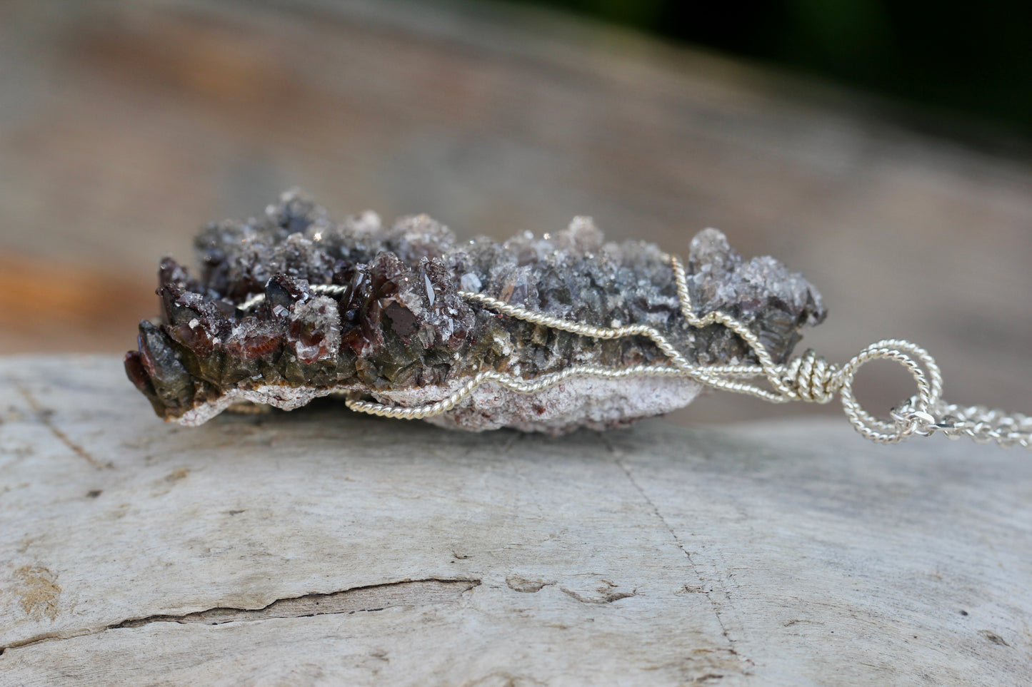 Dogtooth Calcite Pendant