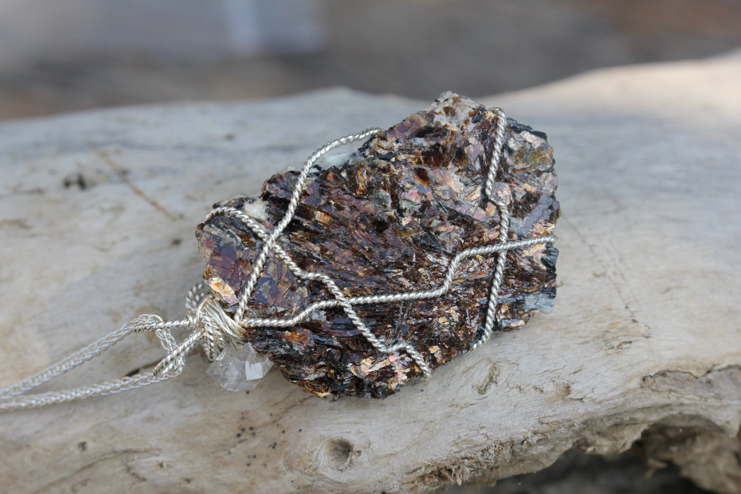 Astrophyllite Quartz Necklace