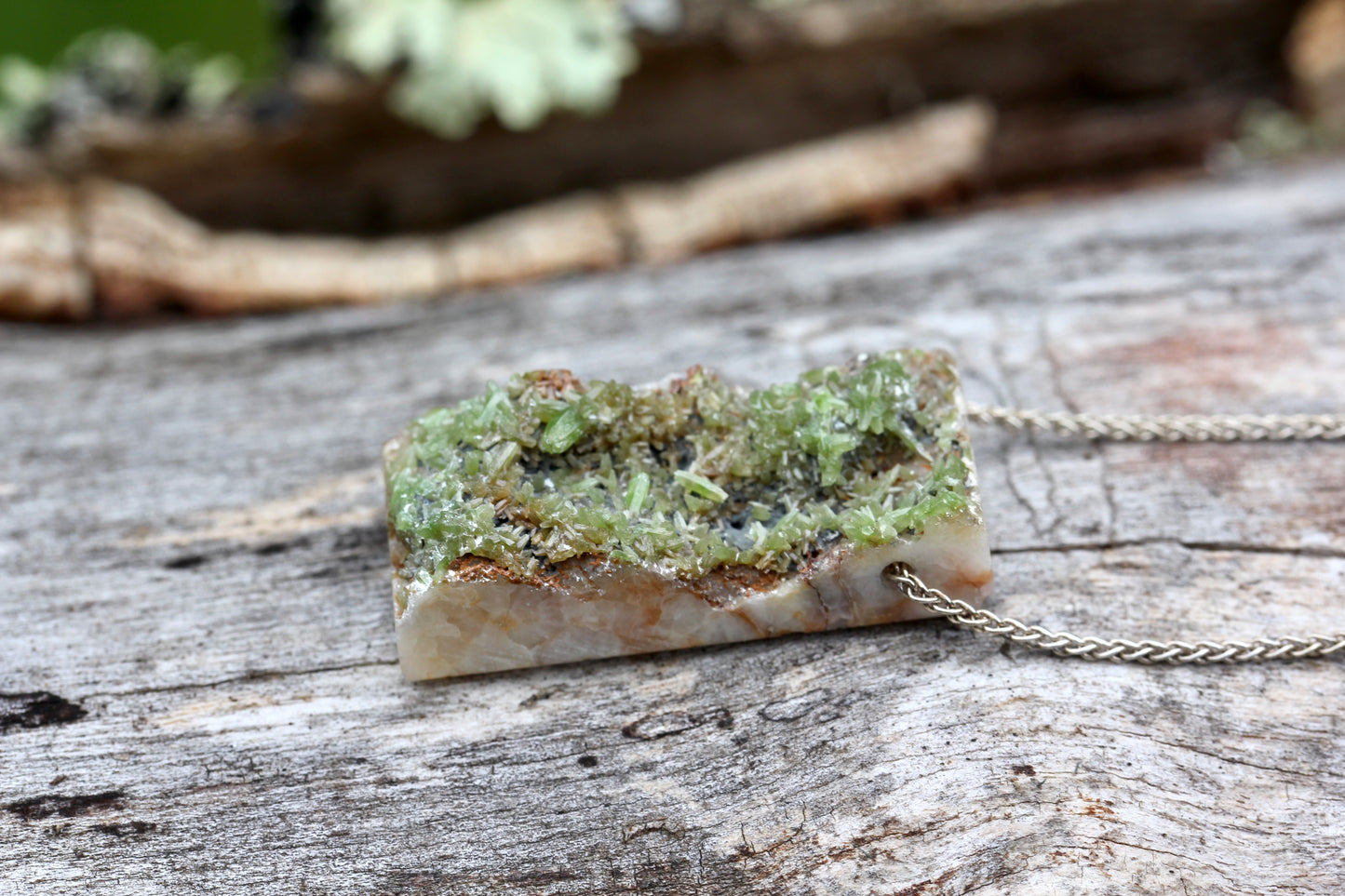 Pyromorphite Druzy Necklace
