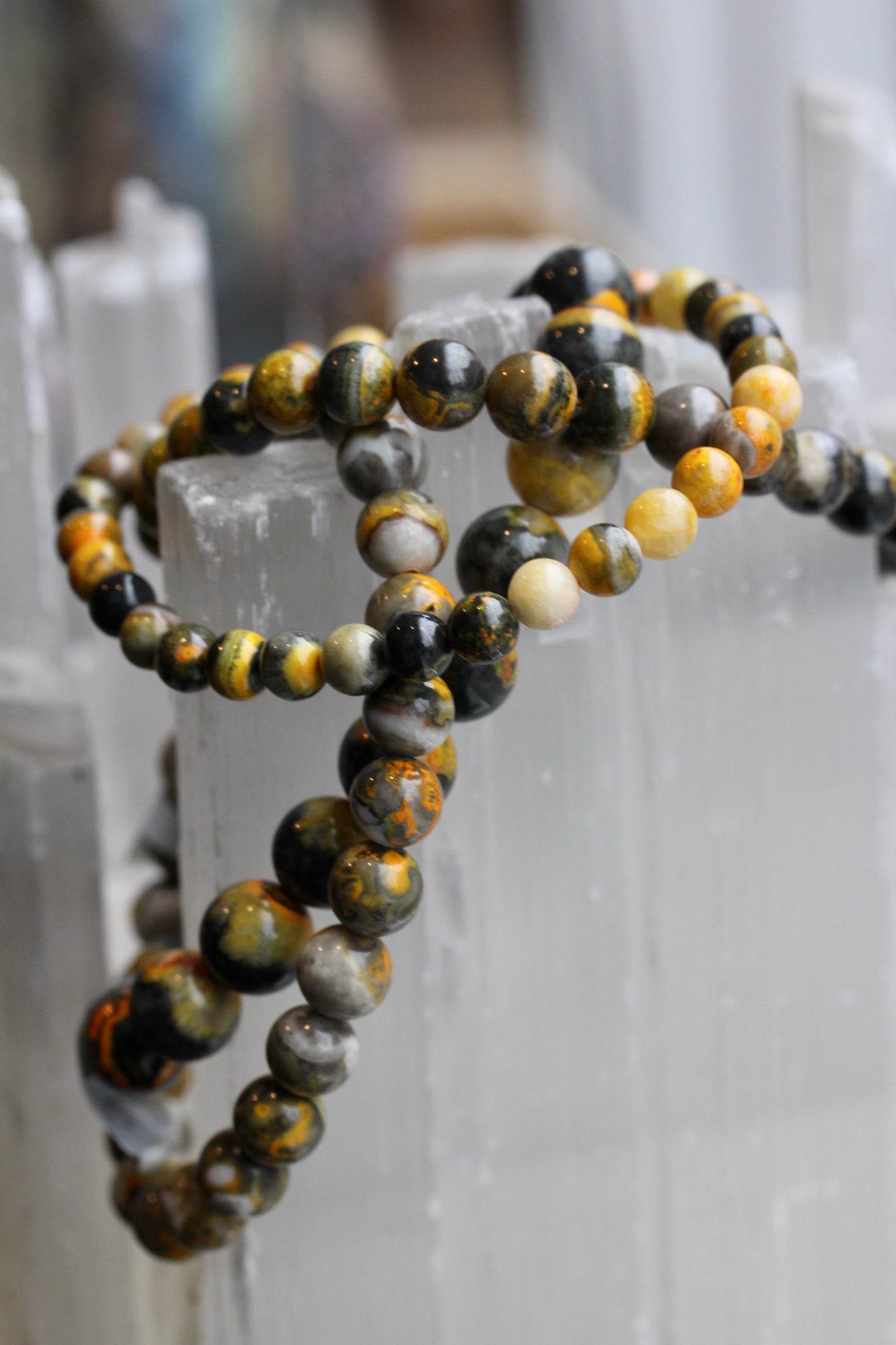 Bumble Bee Jasper Stretch Bracelets