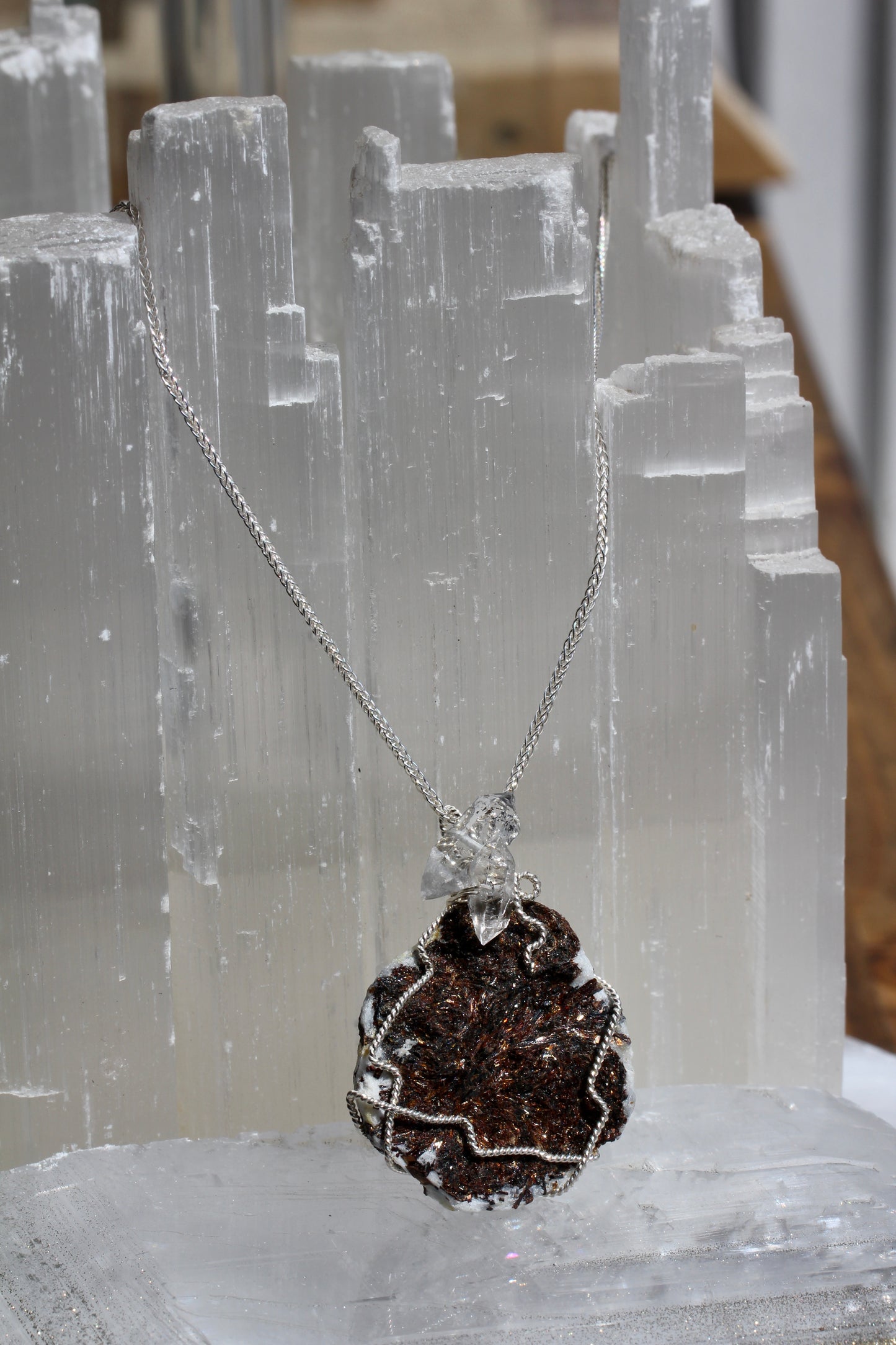 Astrophyllite Quartz Necklace