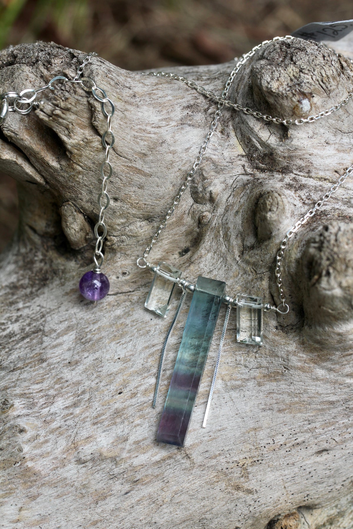 Fluorite Prasiolite Necklace
