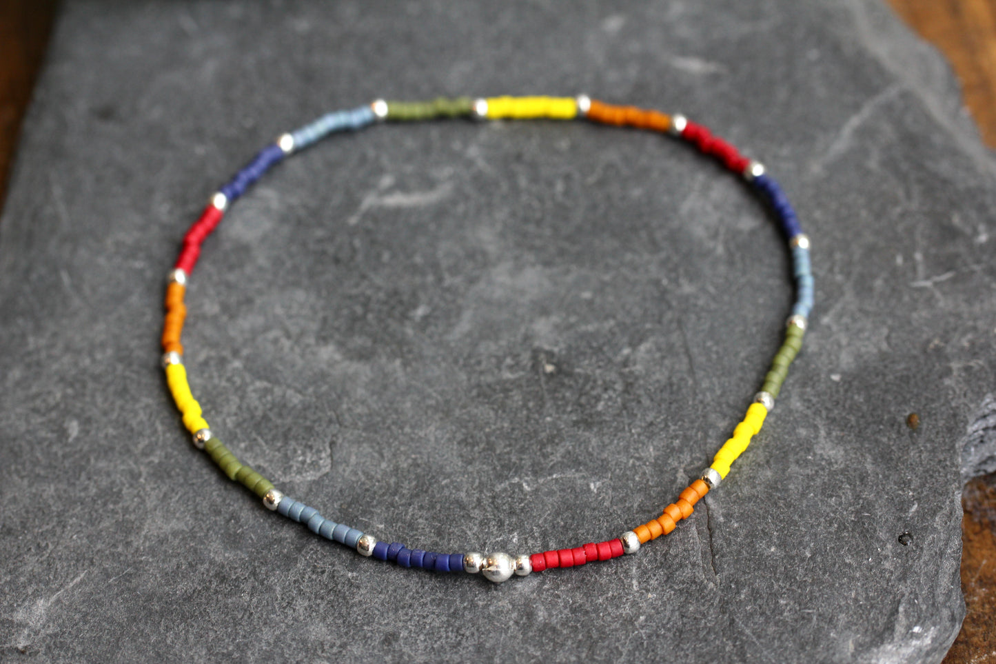 Rainbow Miyuki Delica Bead Bracelet