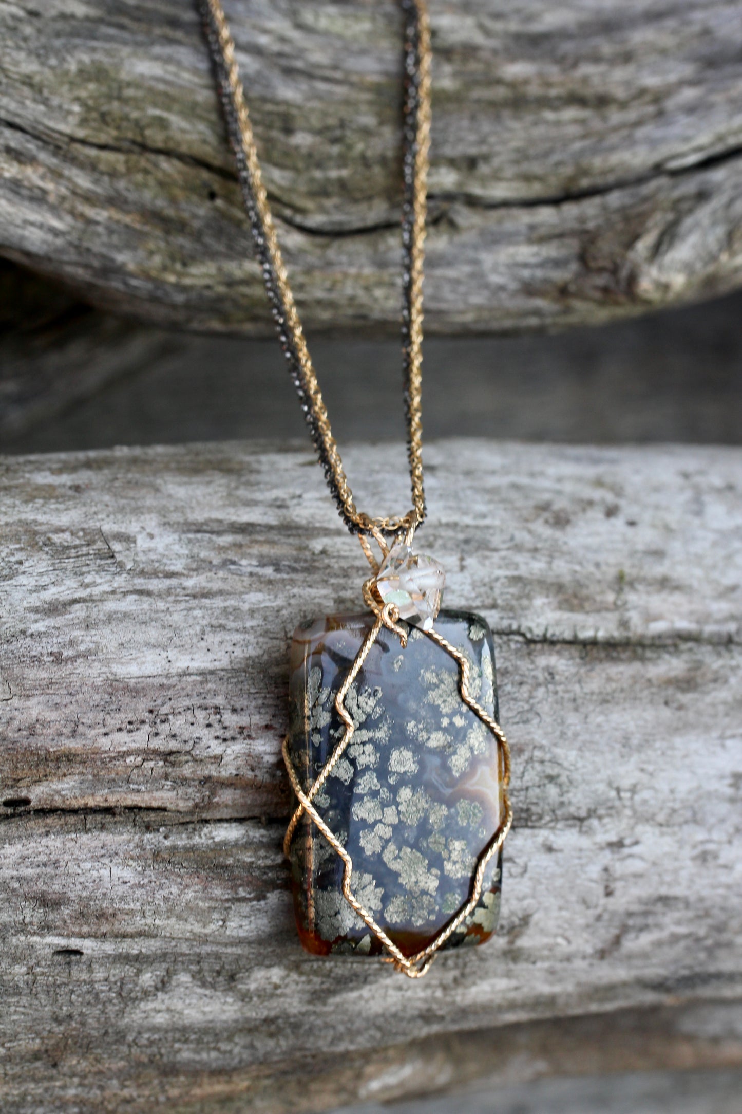 Marcasite Quartz Necklace
