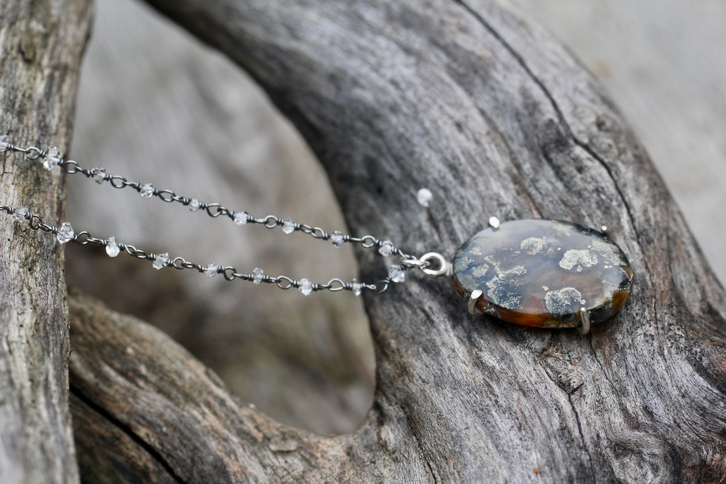 Marcasite Quartz Necklace
