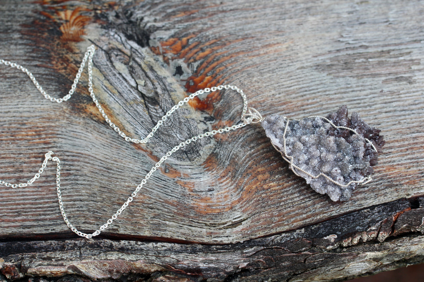 Dogtooth Calcite Pendant