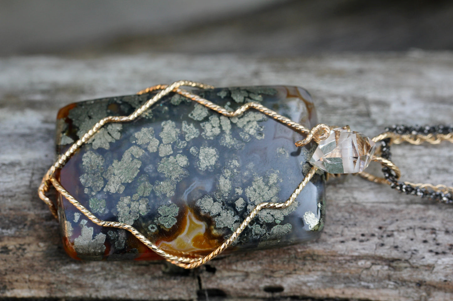 Marcasite Quartz Necklace