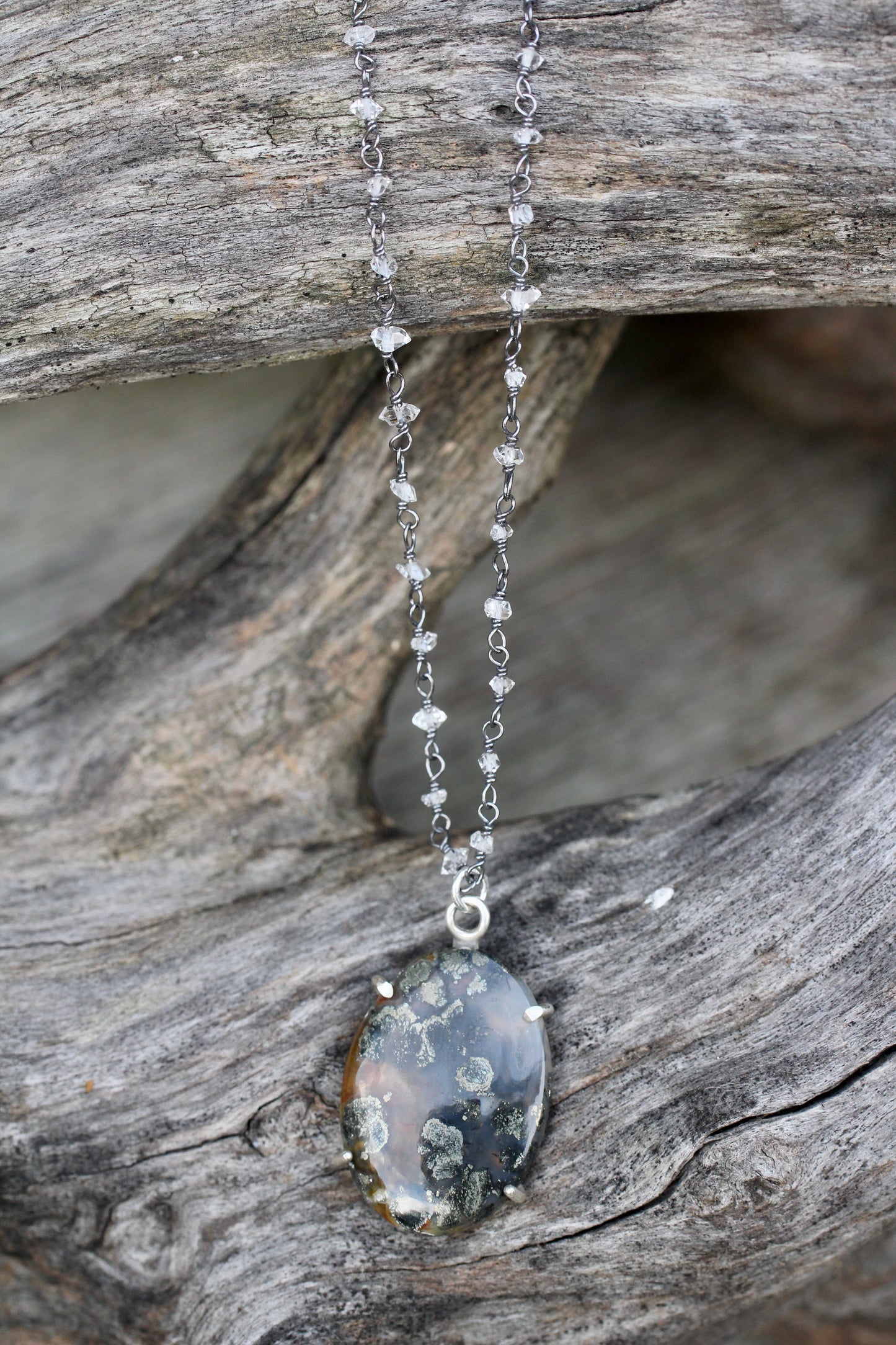 Marcasite Quartz Necklace