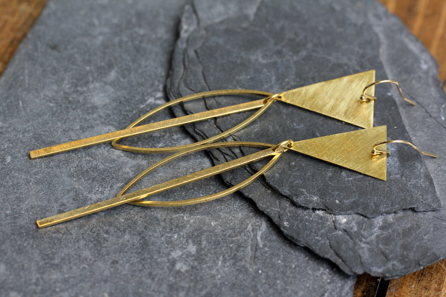 Retro Brass Earrings