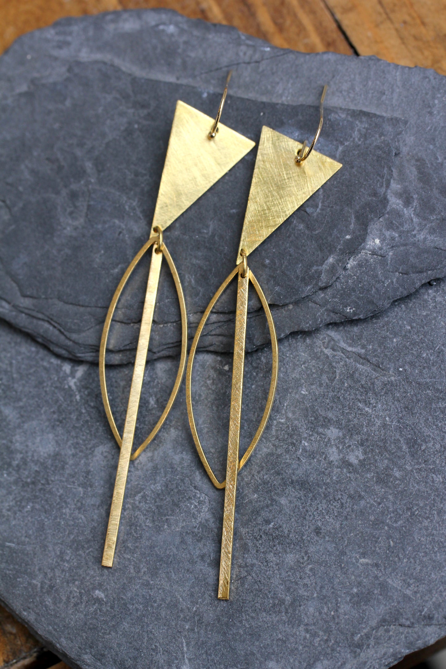 Retro Brass Earrings
