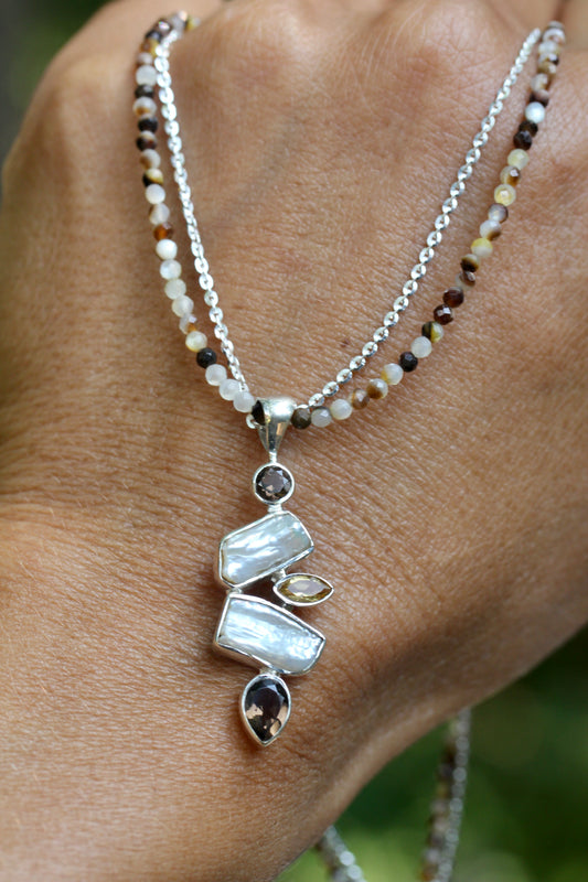 Smokey Pearl Necklace