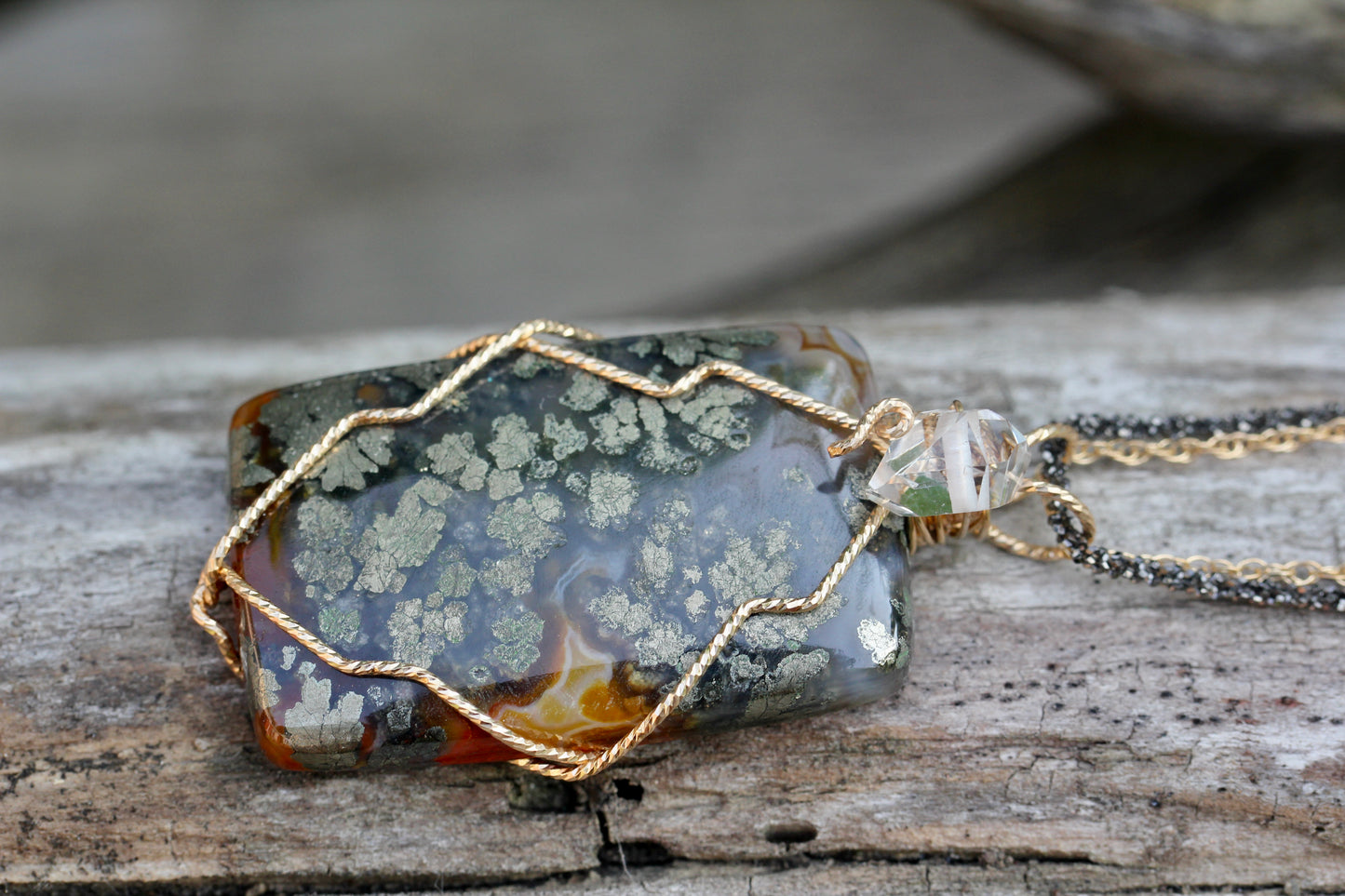 Marcasite Quartz Necklace