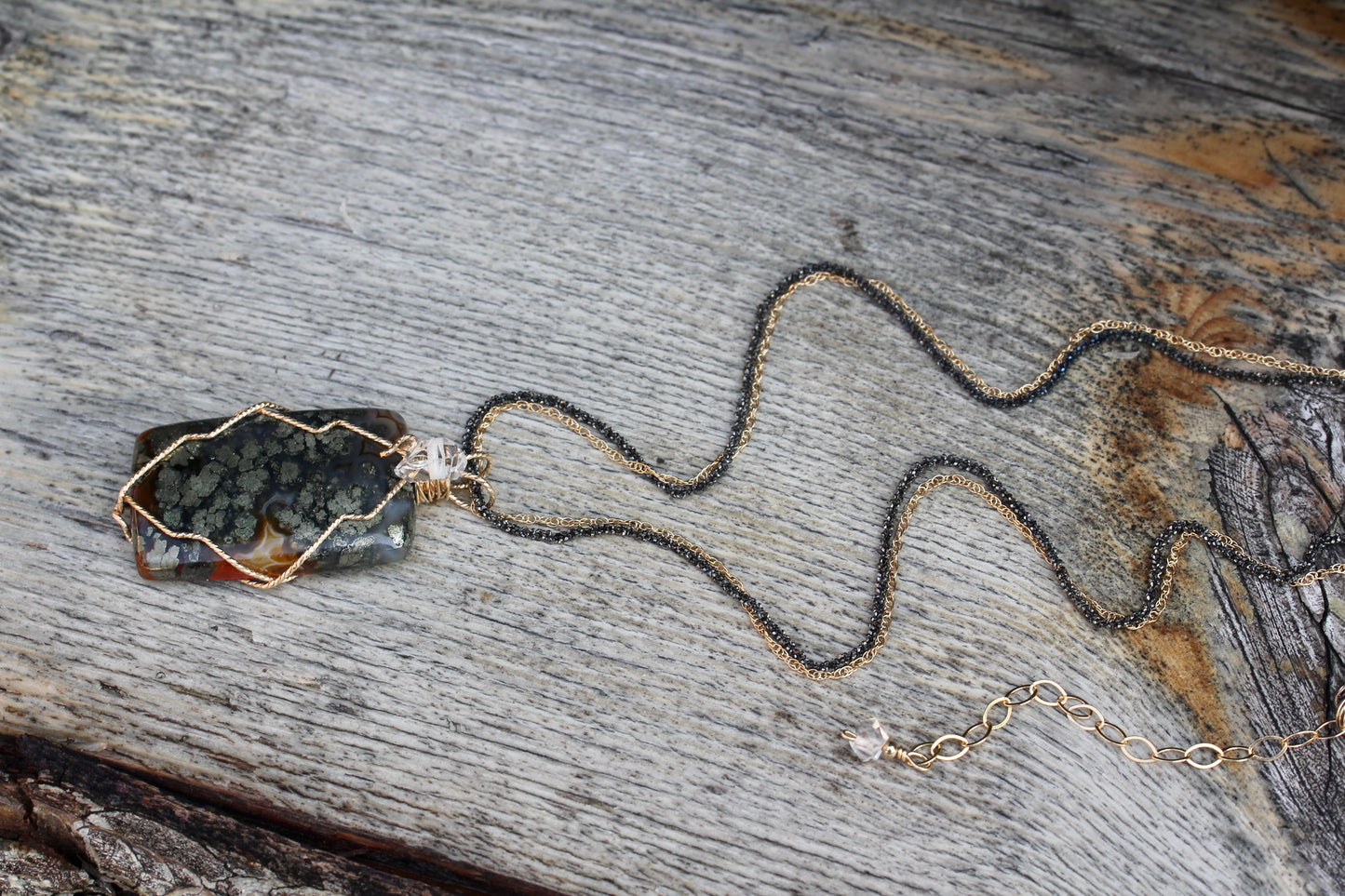 Marcasite Quartz Necklace