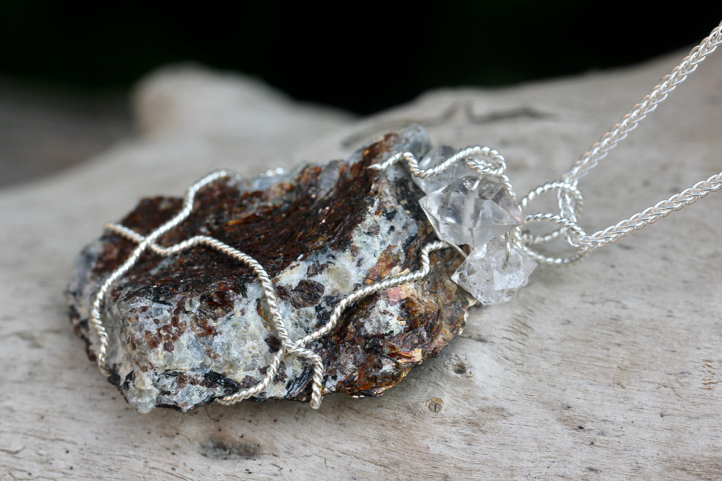 Astrophyllite Quartz Necklace