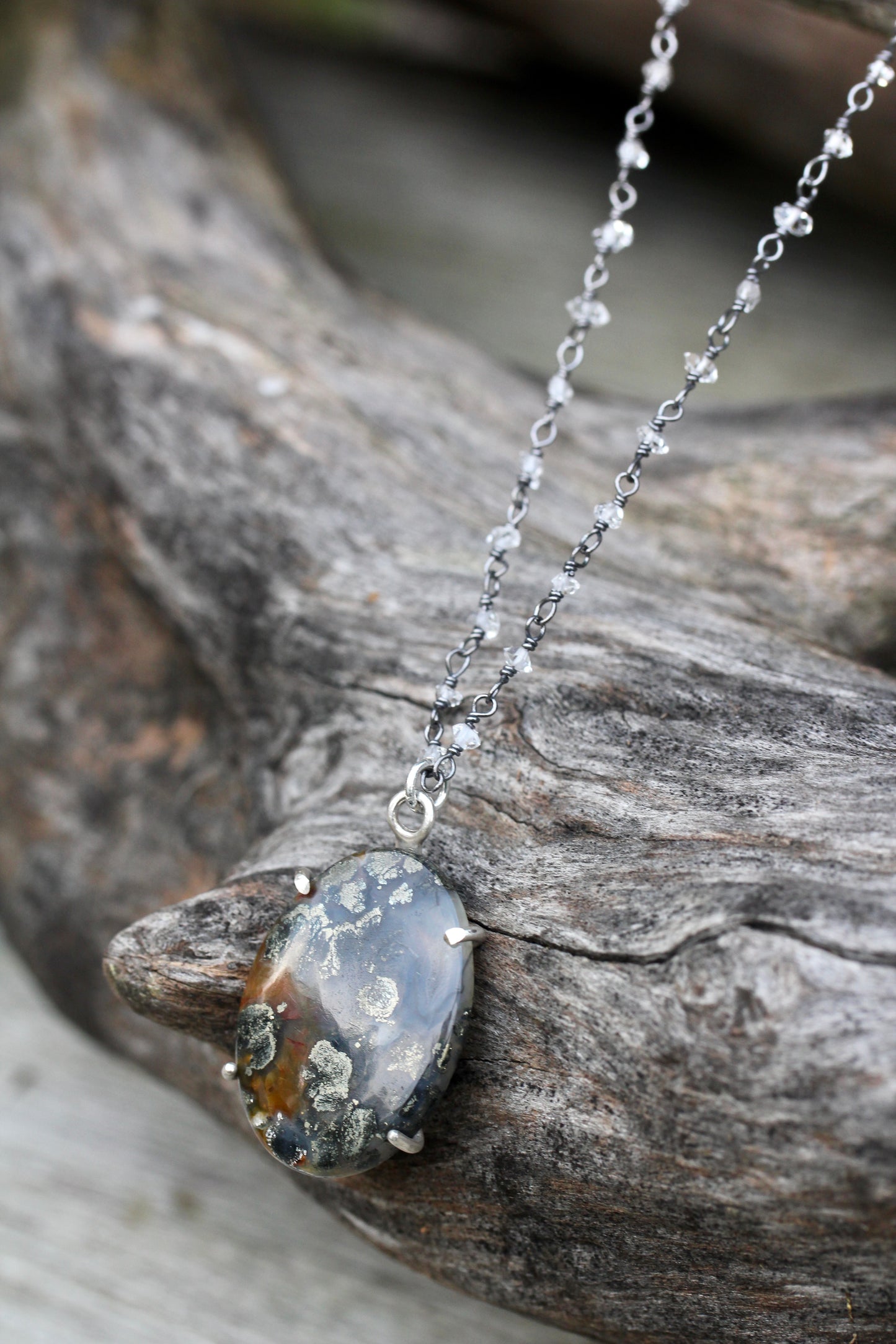Marcasite Quartz Necklace