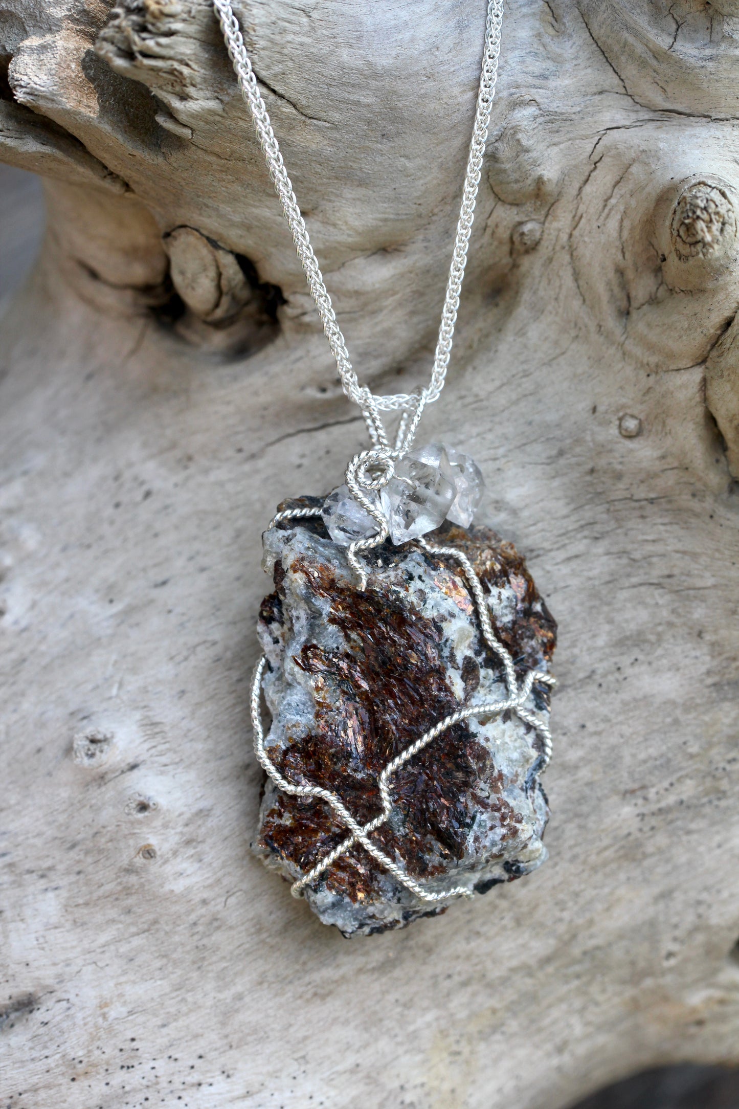 Astrophyllite Quartz Necklace