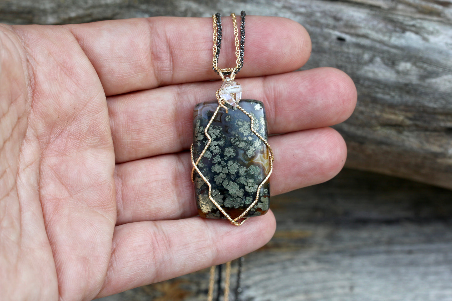 Marcasite Quartz Necklace