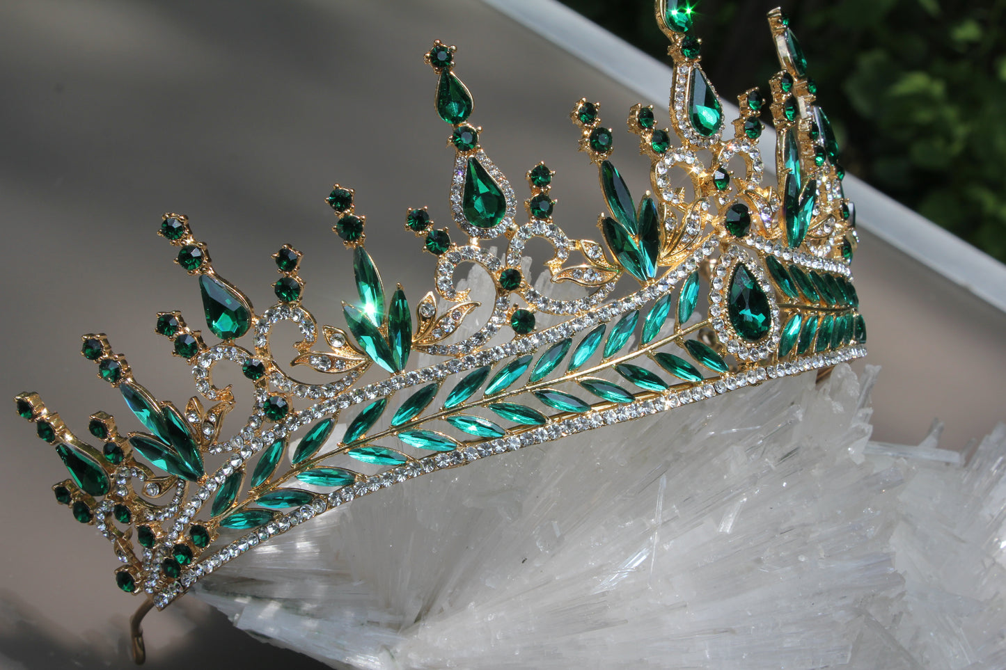Emerald City Crystal Tiara