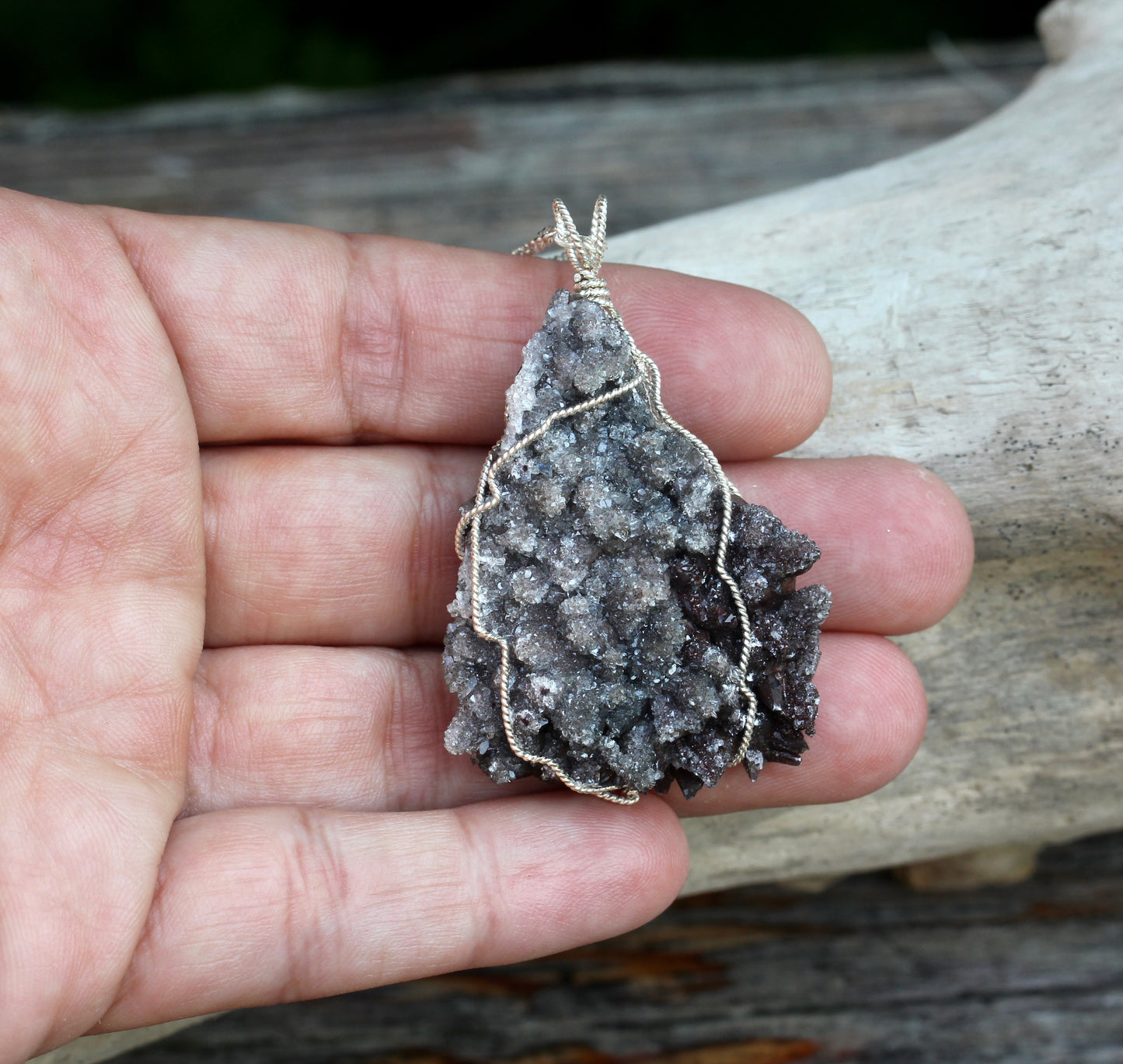 Dogtooth Calcite Pendant