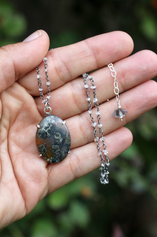 Marcasite Quartz Necklace