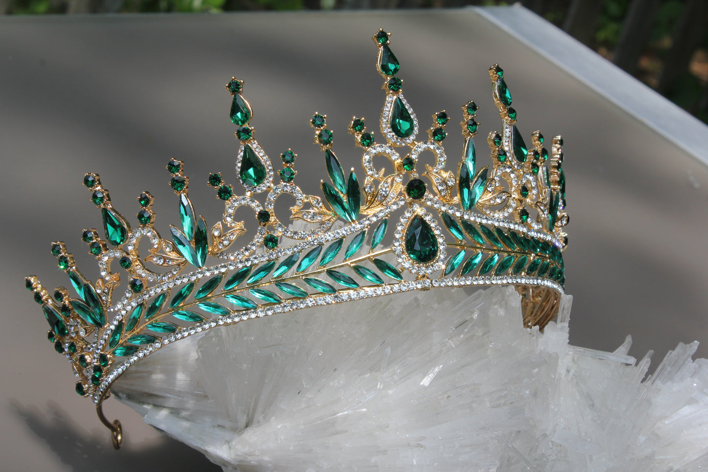 Emerald City Crystal Tiara