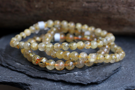 Rutilated Quartz Stretch Bracelets