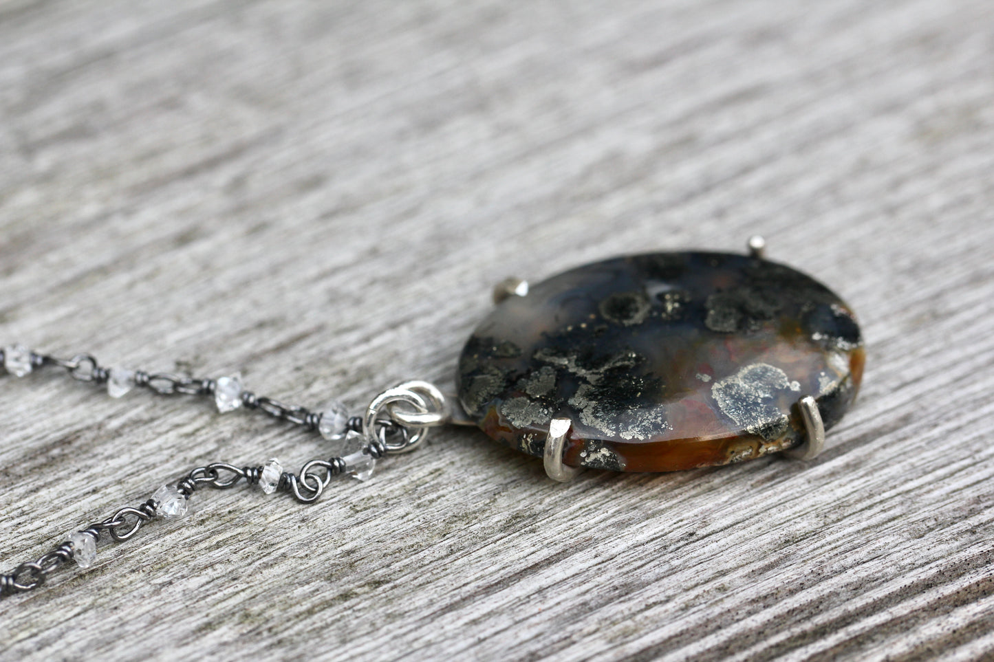 Marcasite Quartz Necklace