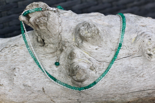 Green Onyx Ombre Choker