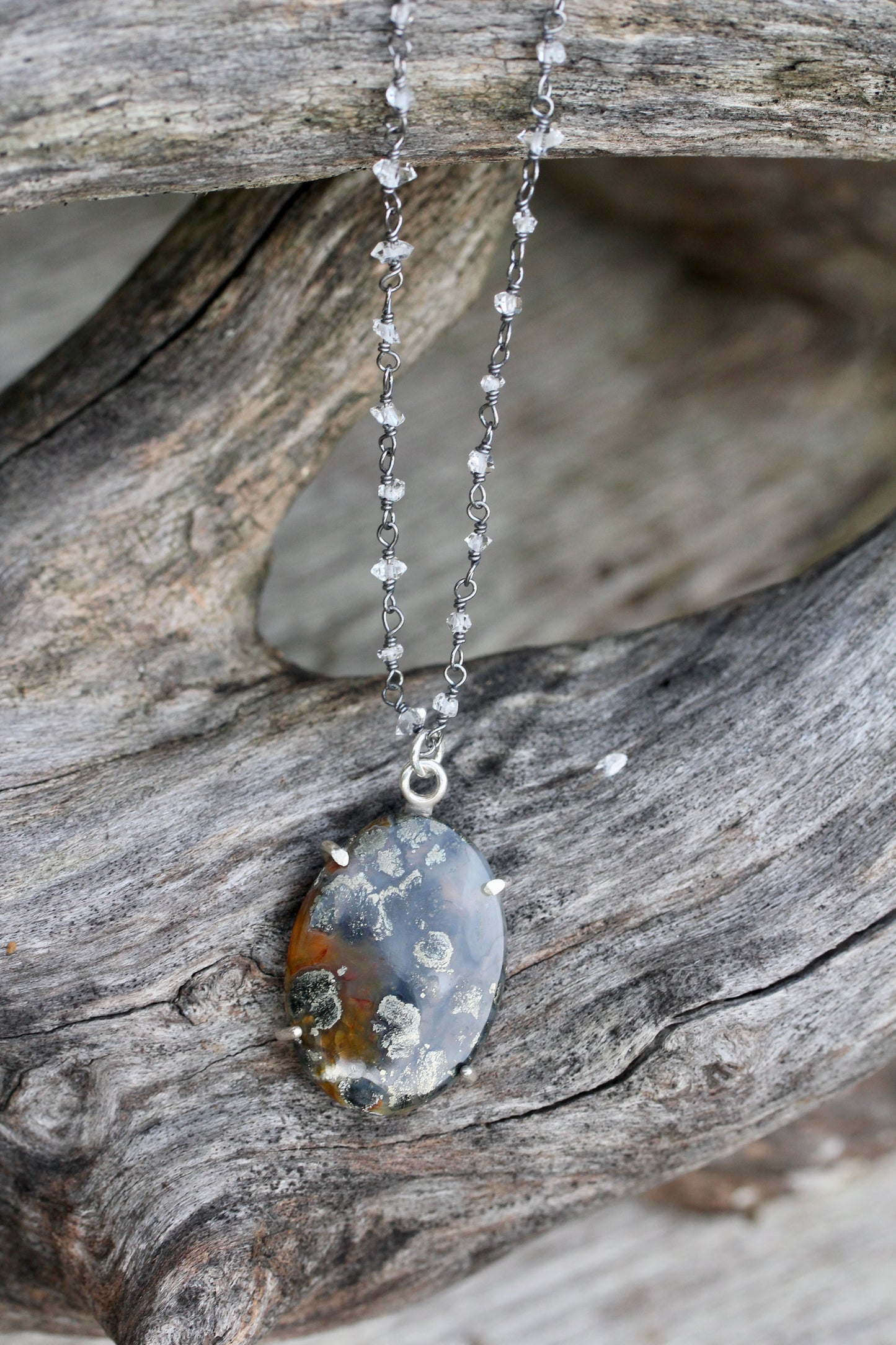 Marcasite Quartz Necklace