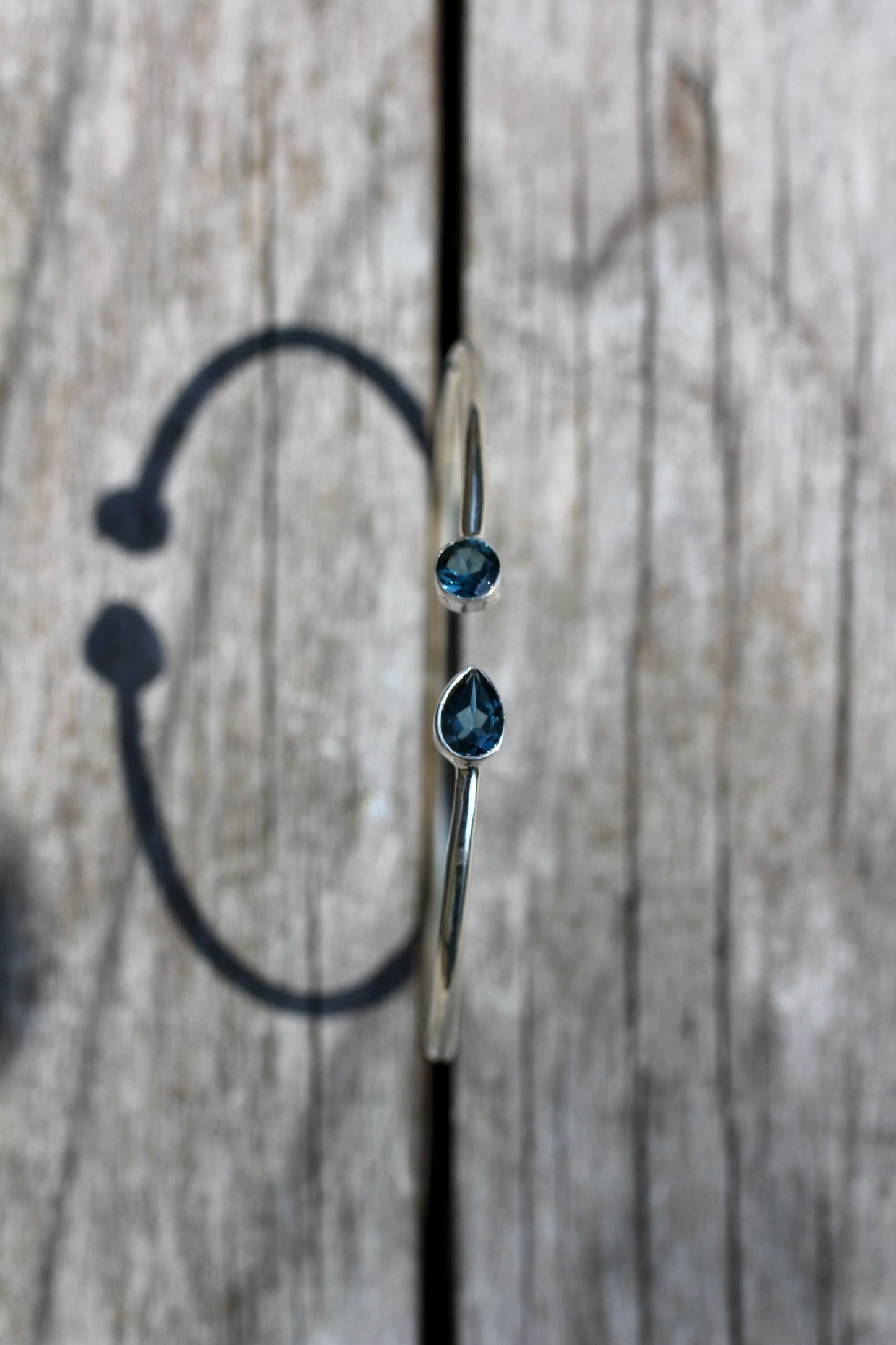 London Blue Topaz Silver Flex Bracelet