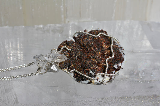 Astrophyllite Quartz Necklace