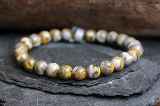 Bumble Bee Jasper Stretch Bracelets