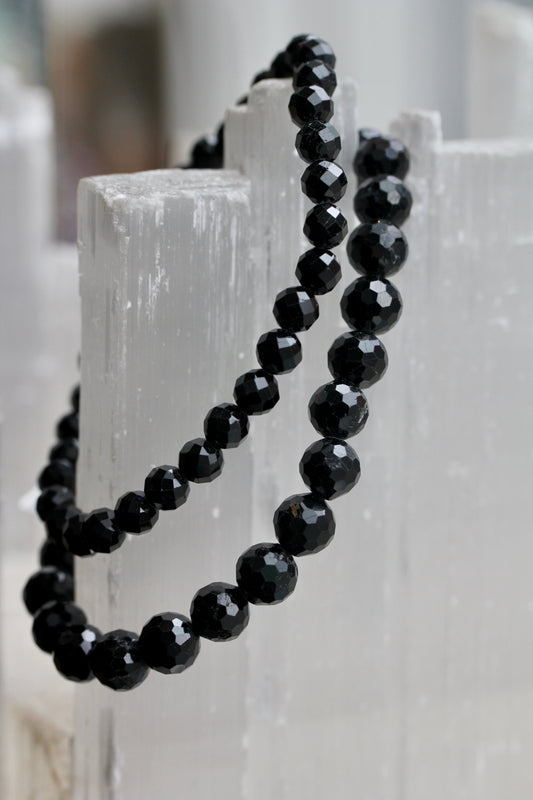 Black Spinel Stretch Bracelets