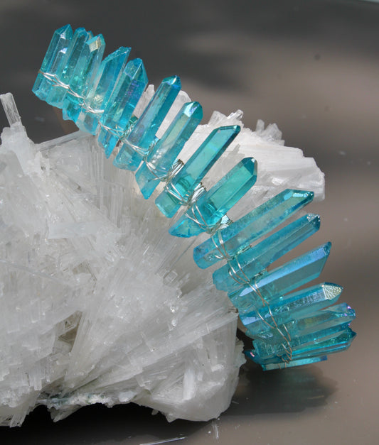 Aqua Aura Crystal Tiara Headband