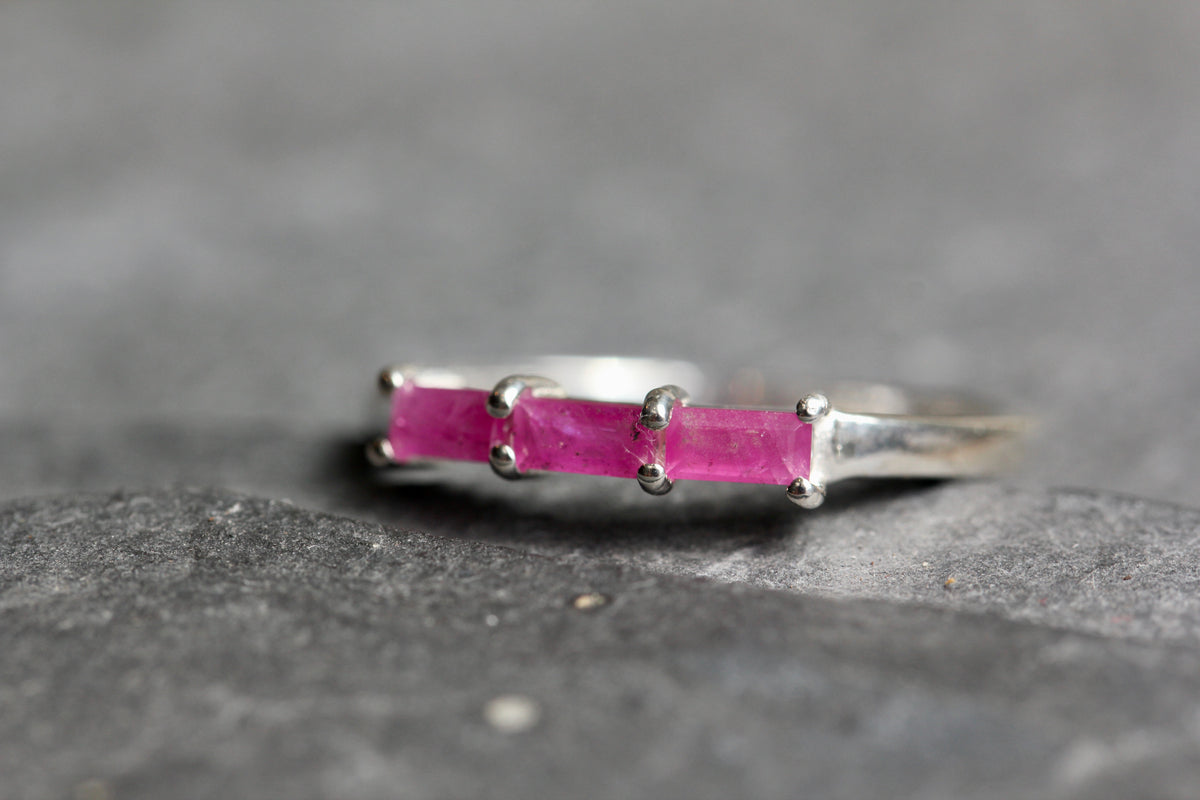 Ruby Baguette Ring