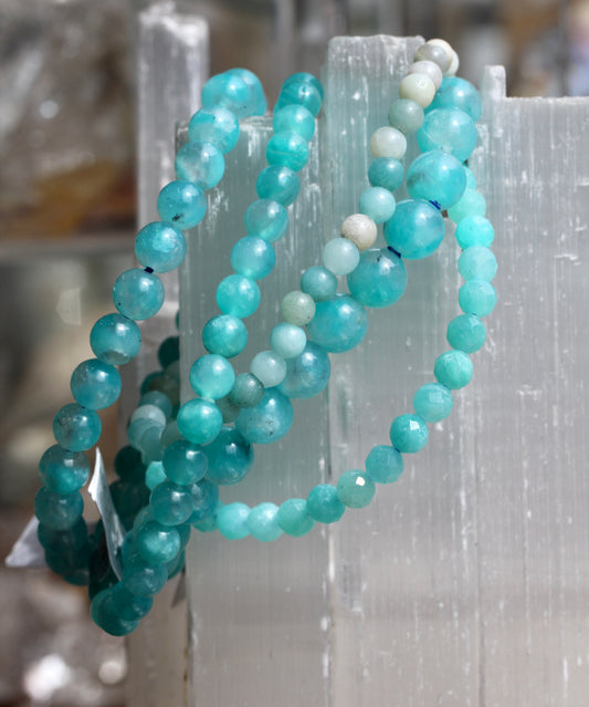 Amazonite Bead Stretch Bracelets