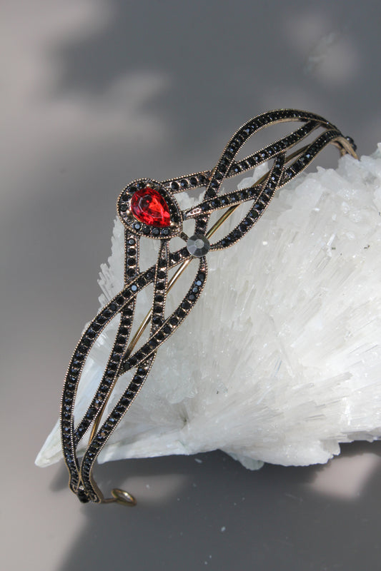Black and Red Goth Tiara