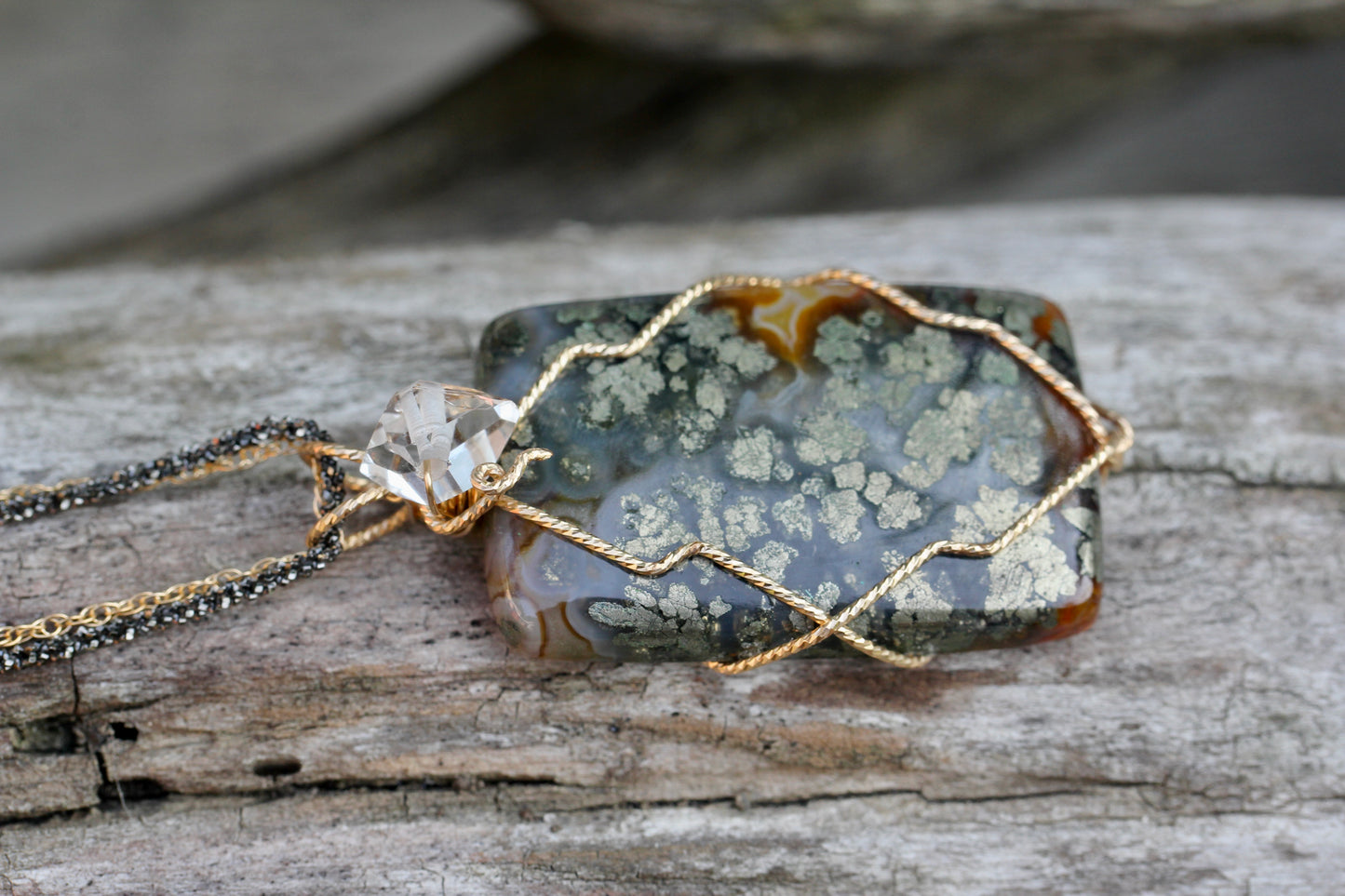 Marcasite Quartz Necklace