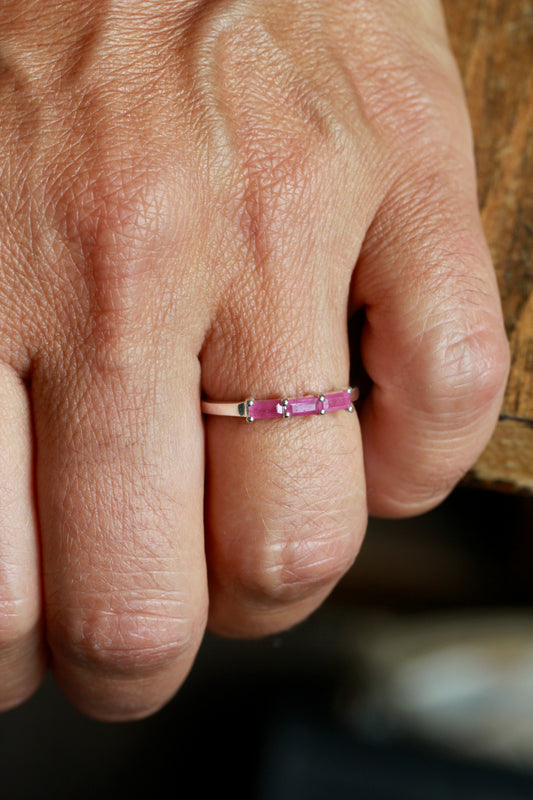 Ruby Baguette Ring