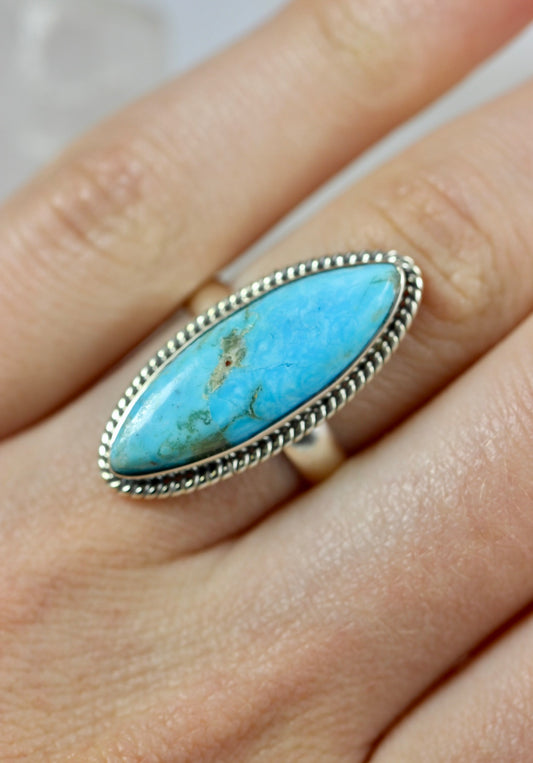 Turquoise Marquis Ring