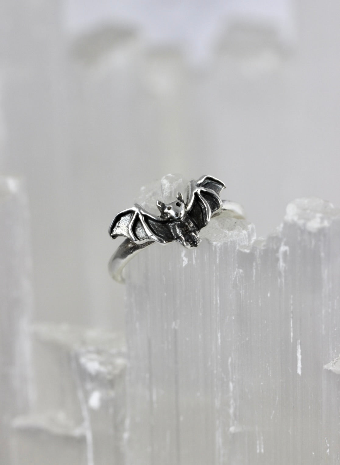 Silver Bat Ring