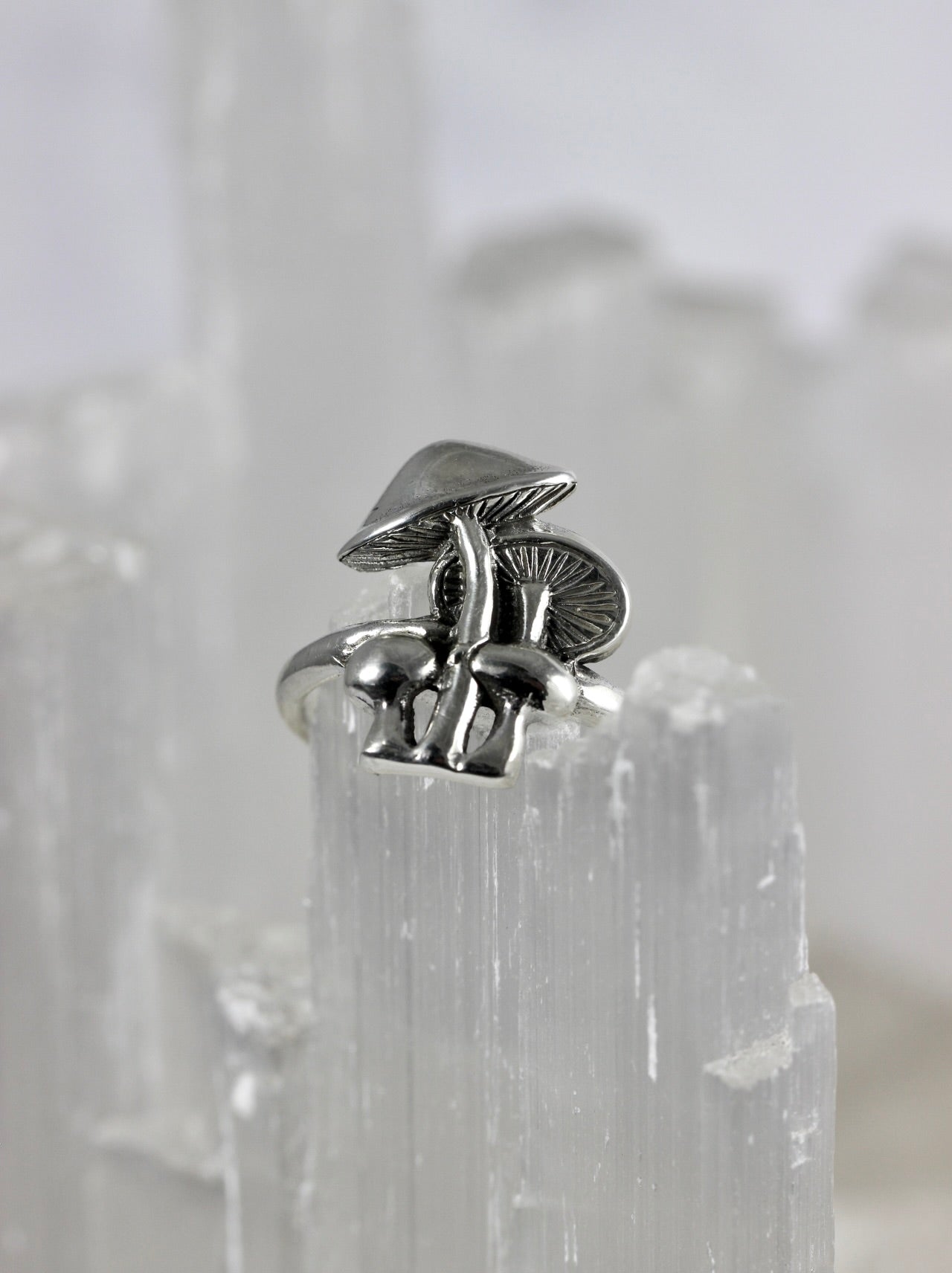 Silver Mushroom Ring