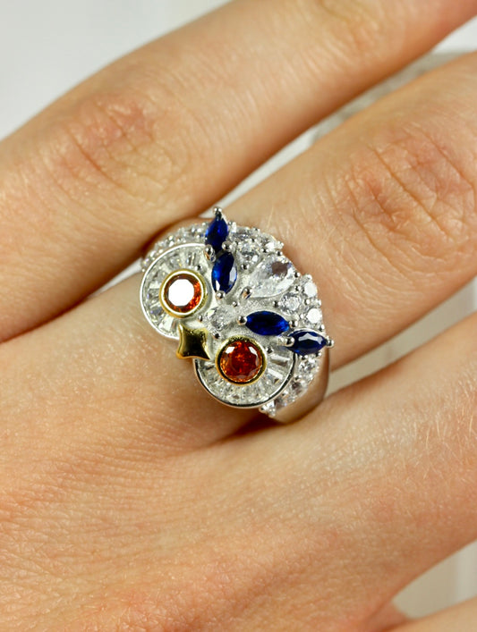 Silver Owl Ring