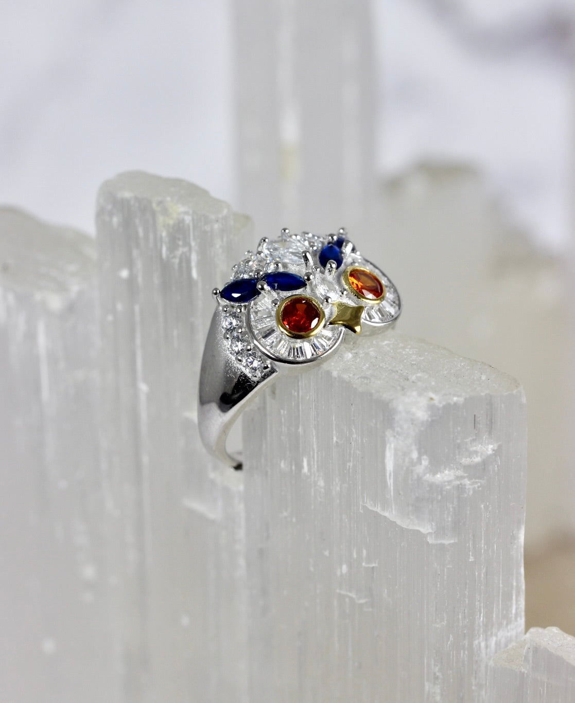 Silver Owl Ring