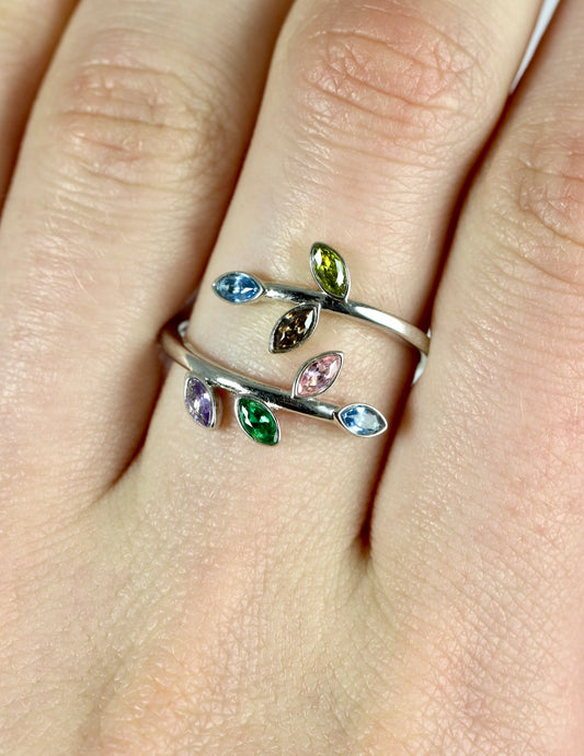 Multi Color Vine Ring