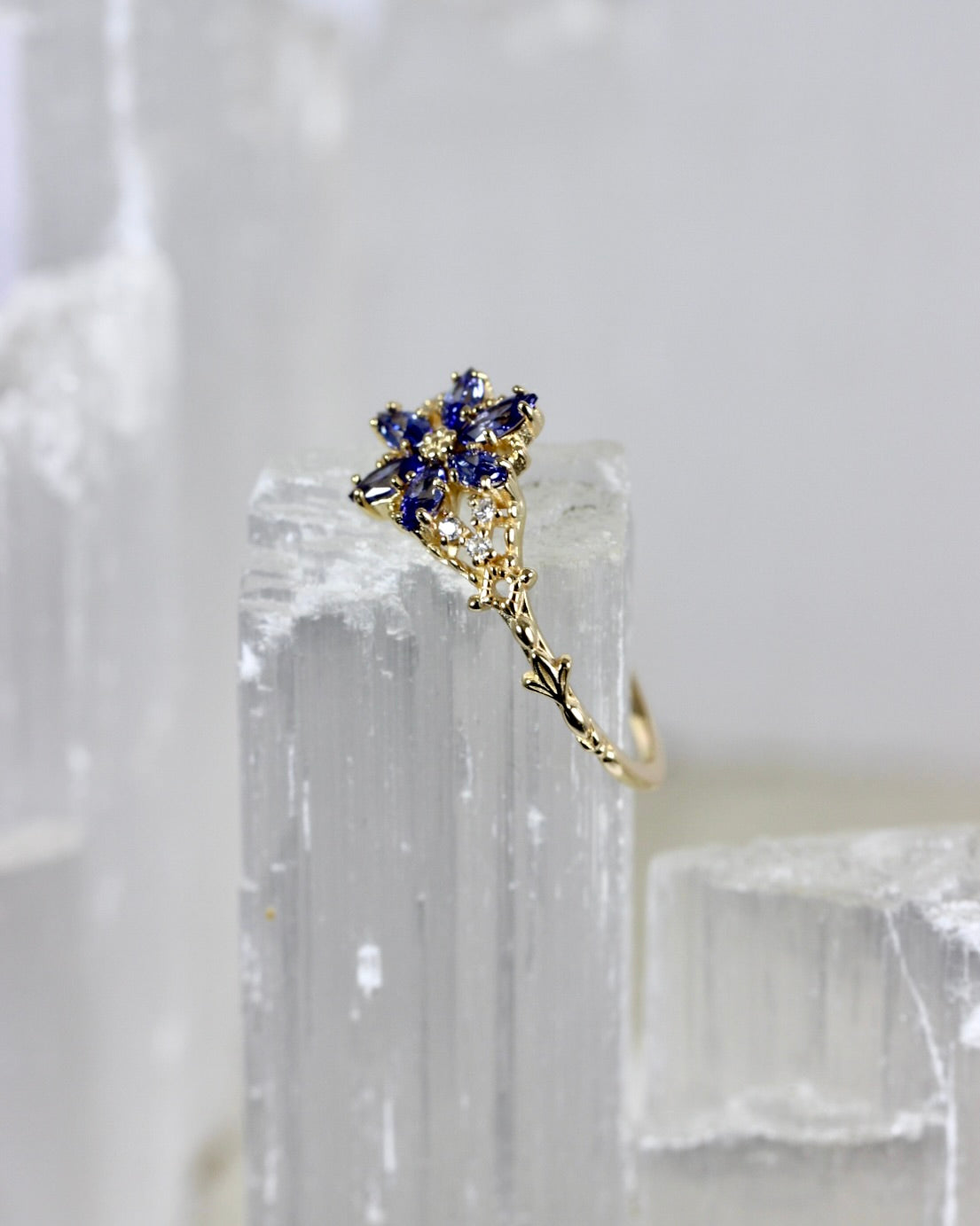 CZ Flower Rings