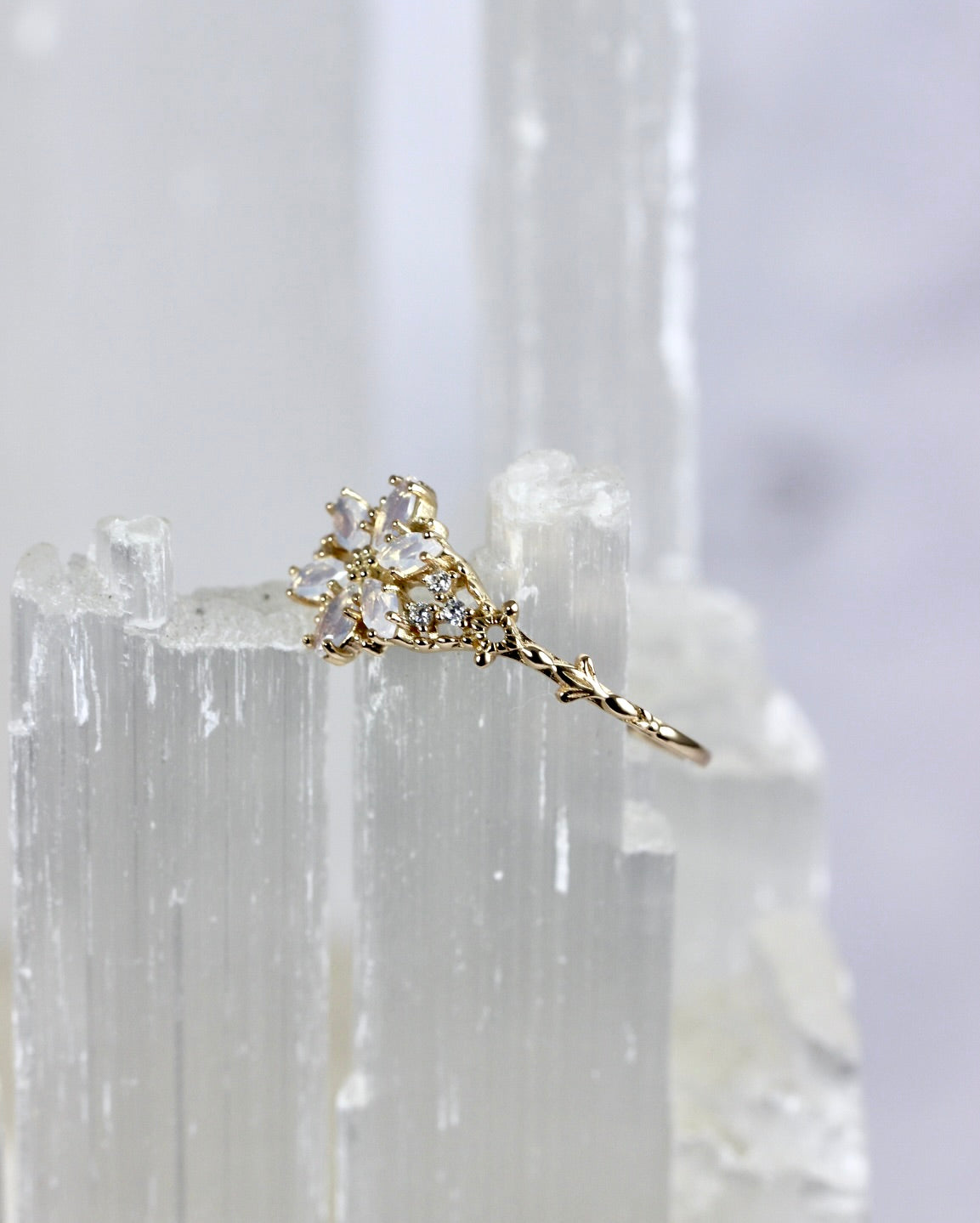 CZ Flower Rings