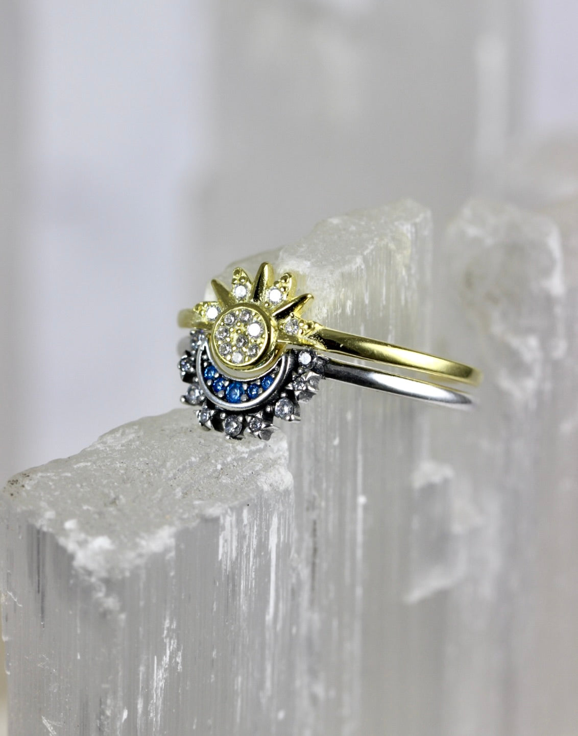 Sun and Moon Stacking Rings